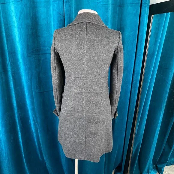 Marc by Marc Jacobs Double Breasted Wool Blend Coat Gray - Picture 13 of 16